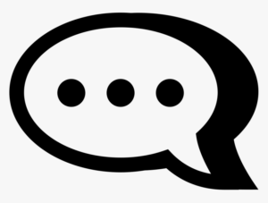 speech bubble with dots